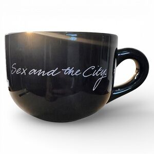 Vintage Sex and the City Ceramic Black Coffee Mug - HBO TV Collectible